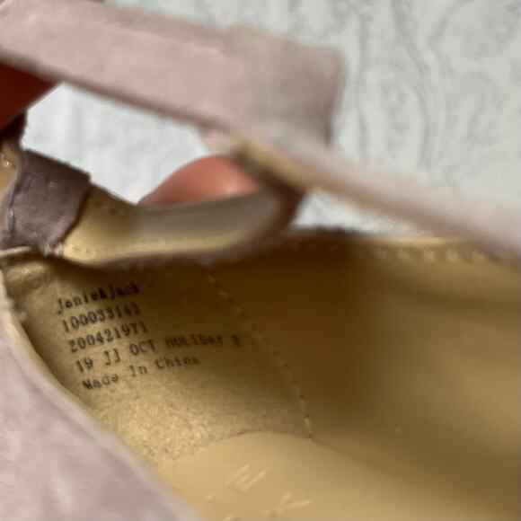 Janie and Jack Leather T Strap Mary Jane Flats Size 5 - Picture 8 of 8